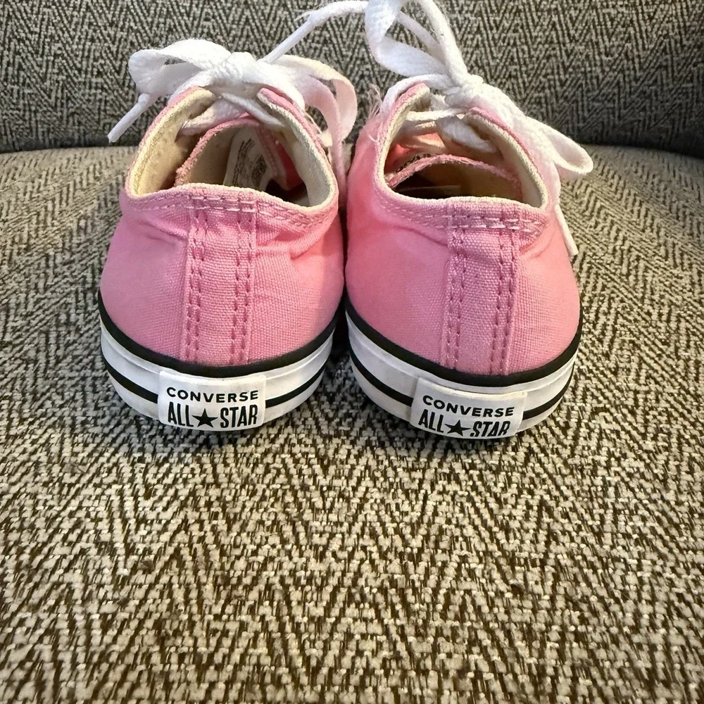 Converse All-Star Pink Low Tops Size 10c Toddler Girls Sneakers Shoes Lace Up